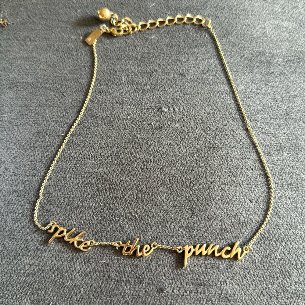 Kate Spade “Spike the Punch” necklace